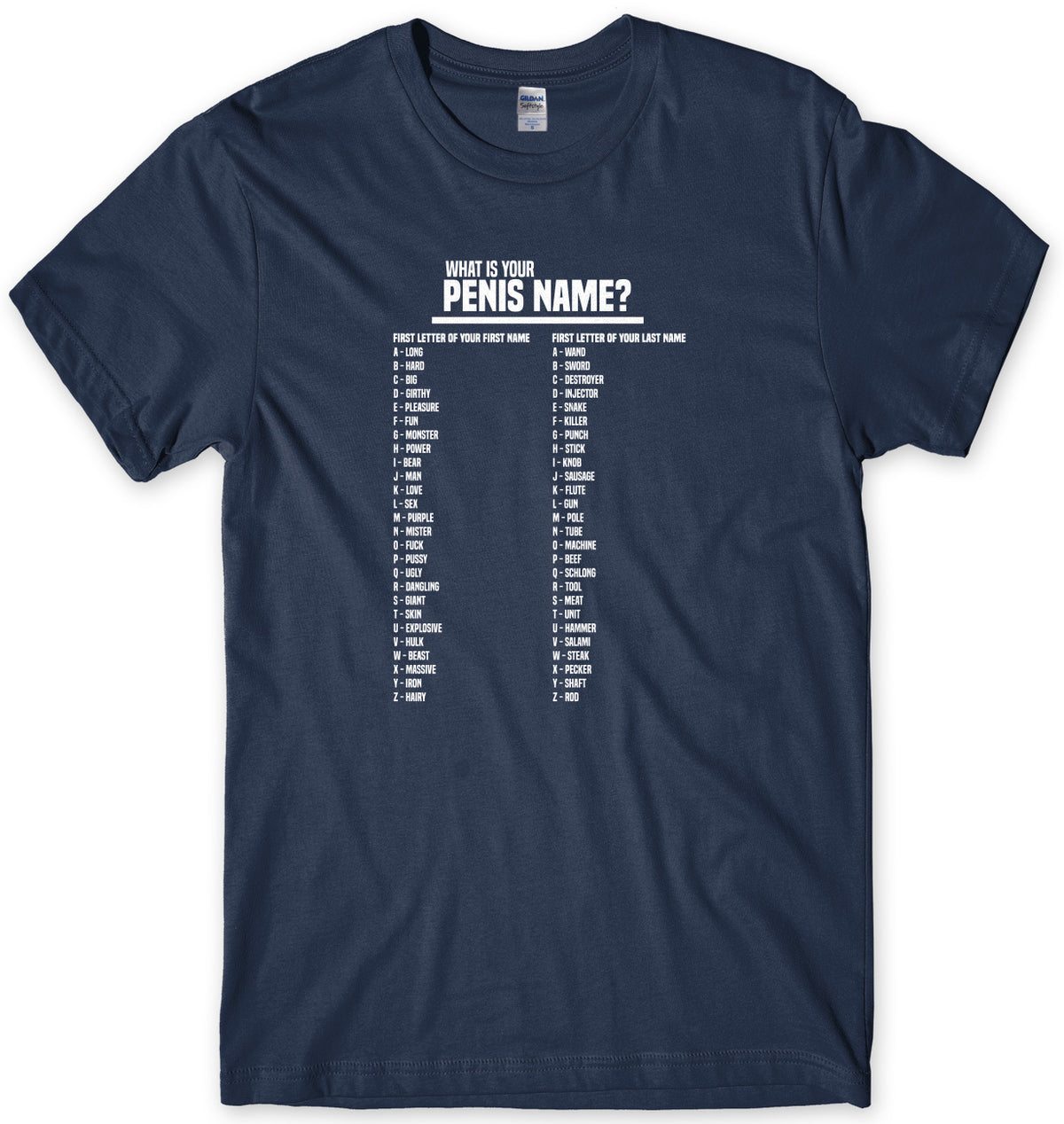 What Is Your Penis Name? Mens Unisex T-Shirt