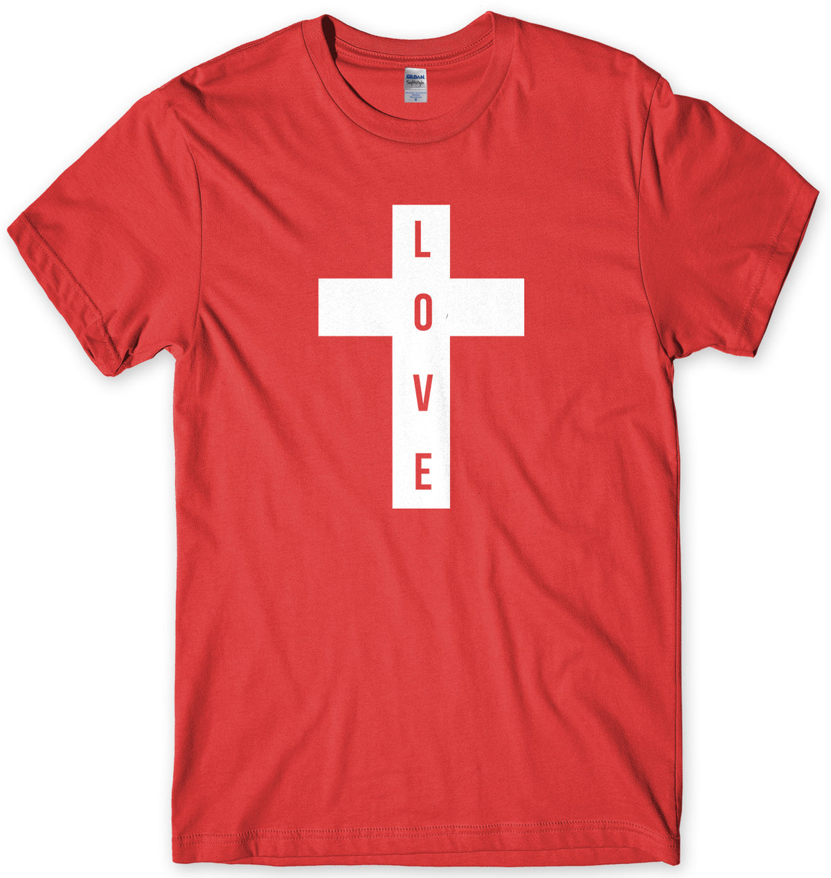 Love Cross Mens Unisex T-Shirt