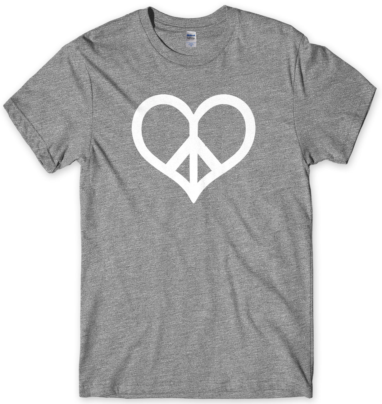 Peace & Love Mens Unisex T-Shirt