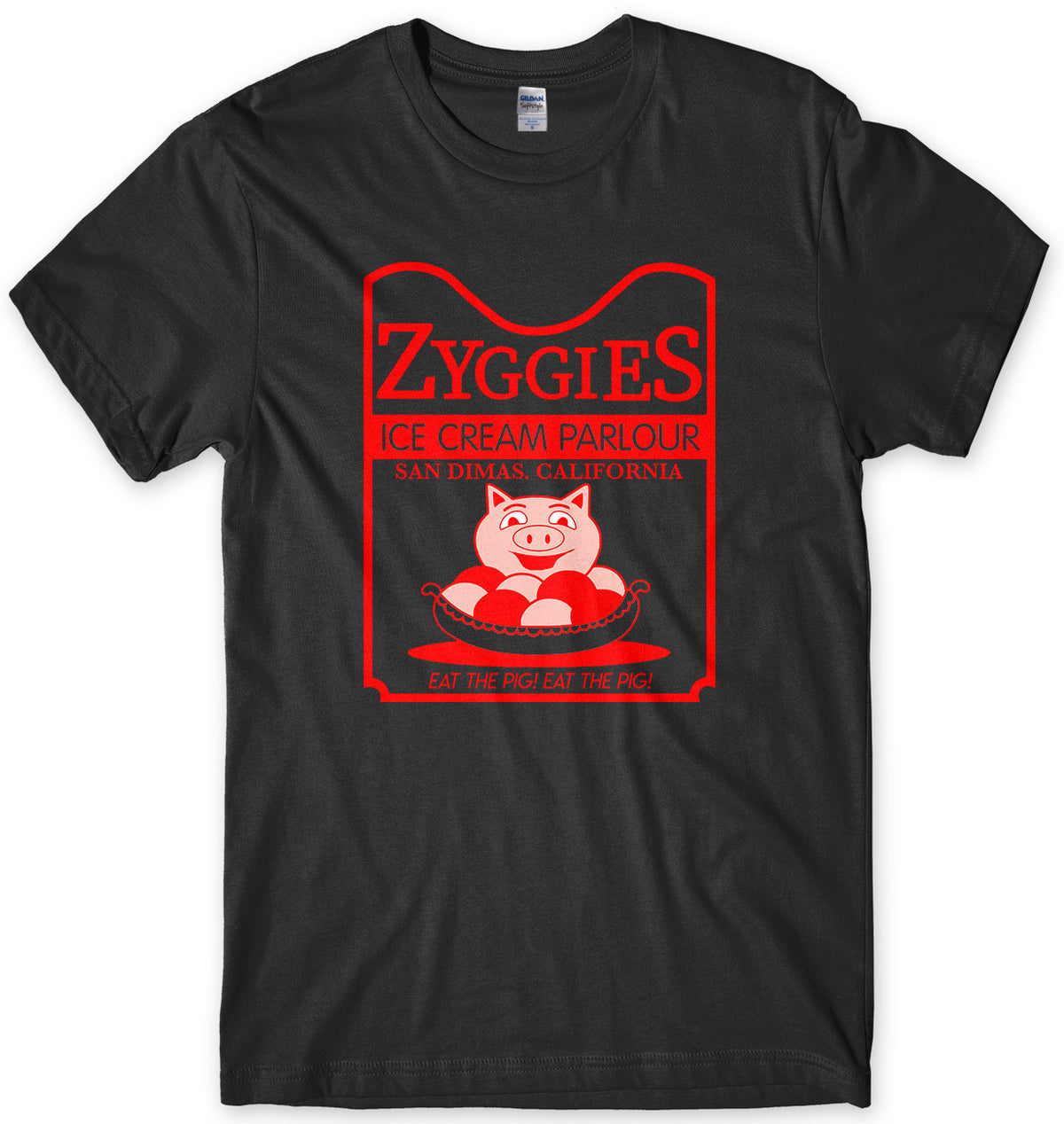 ZYGGIES ICE CREAM PARLOUR MENS UNISEX T-SHIRT