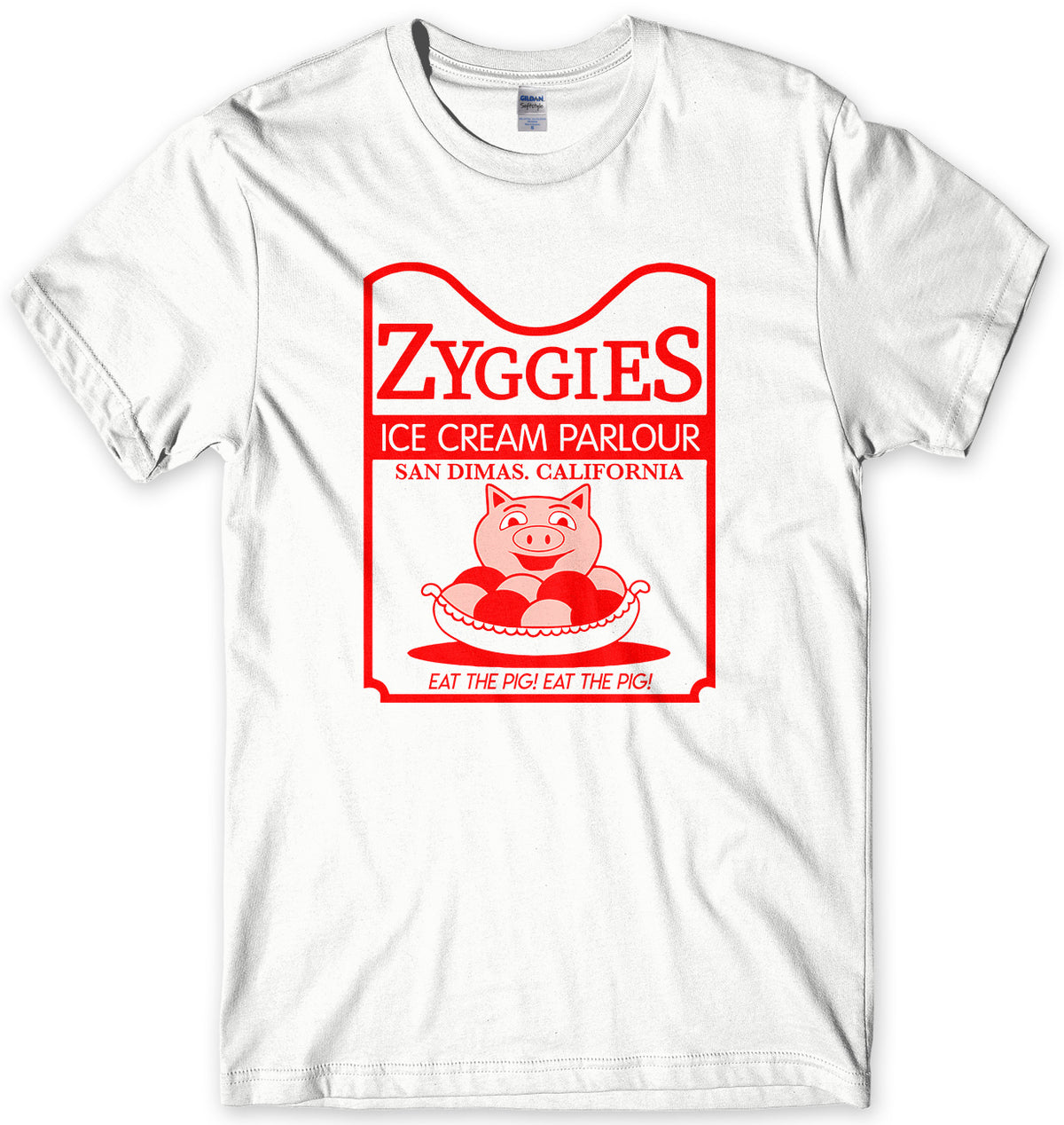 ZYGGIES ICE CREAM PARLOUR MENS UNISEX T-SHIRT