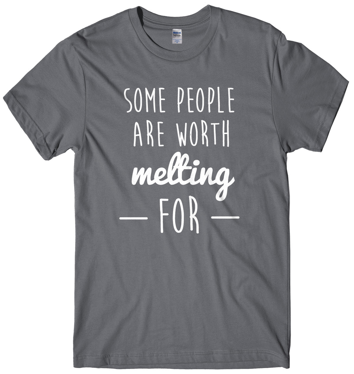 Some People Are Worth Melting For Mens Unisex Christmas T-Shirt