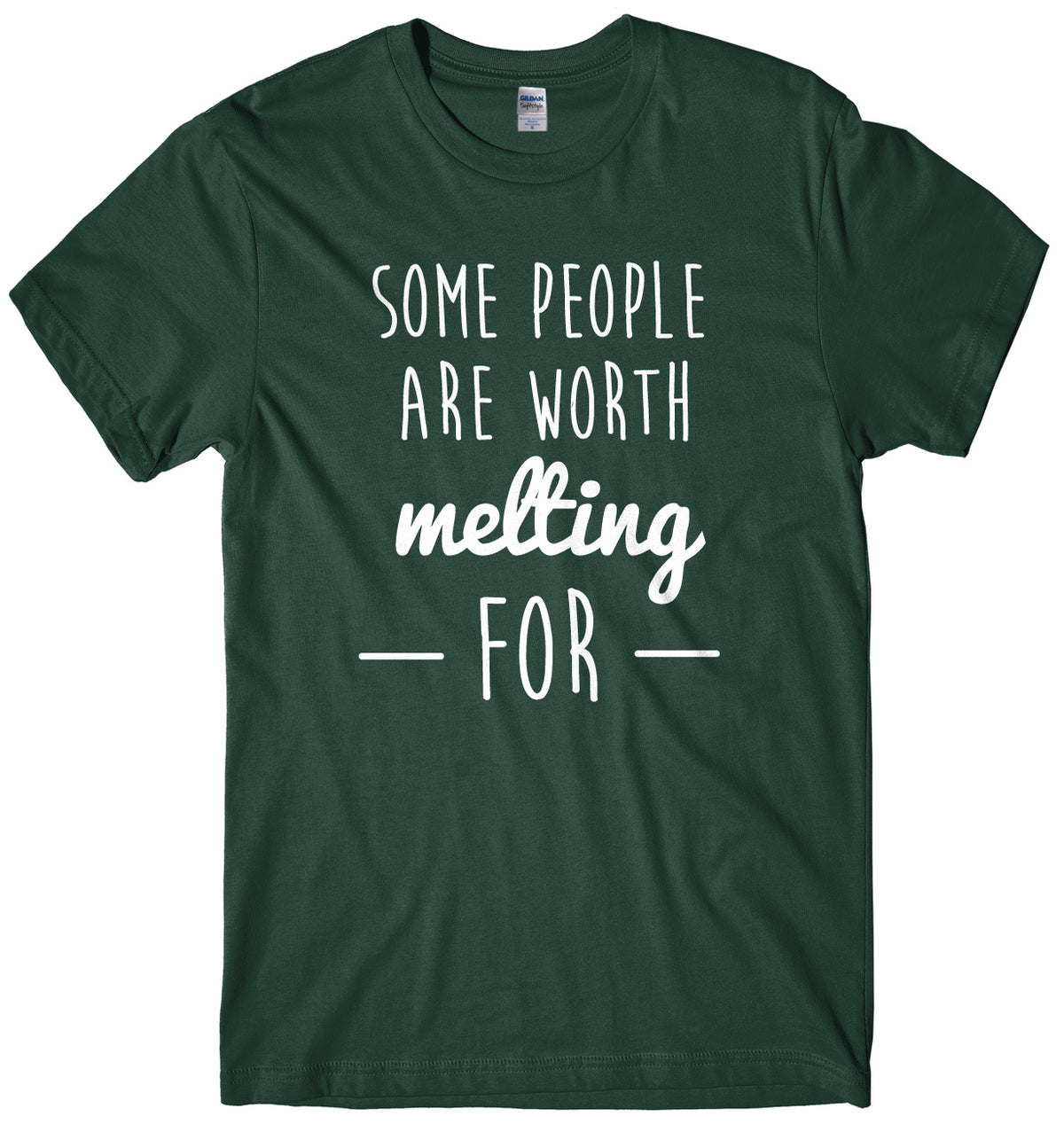 Some People Are Worth Melting For Mens Unisex Christmas T-Shirt