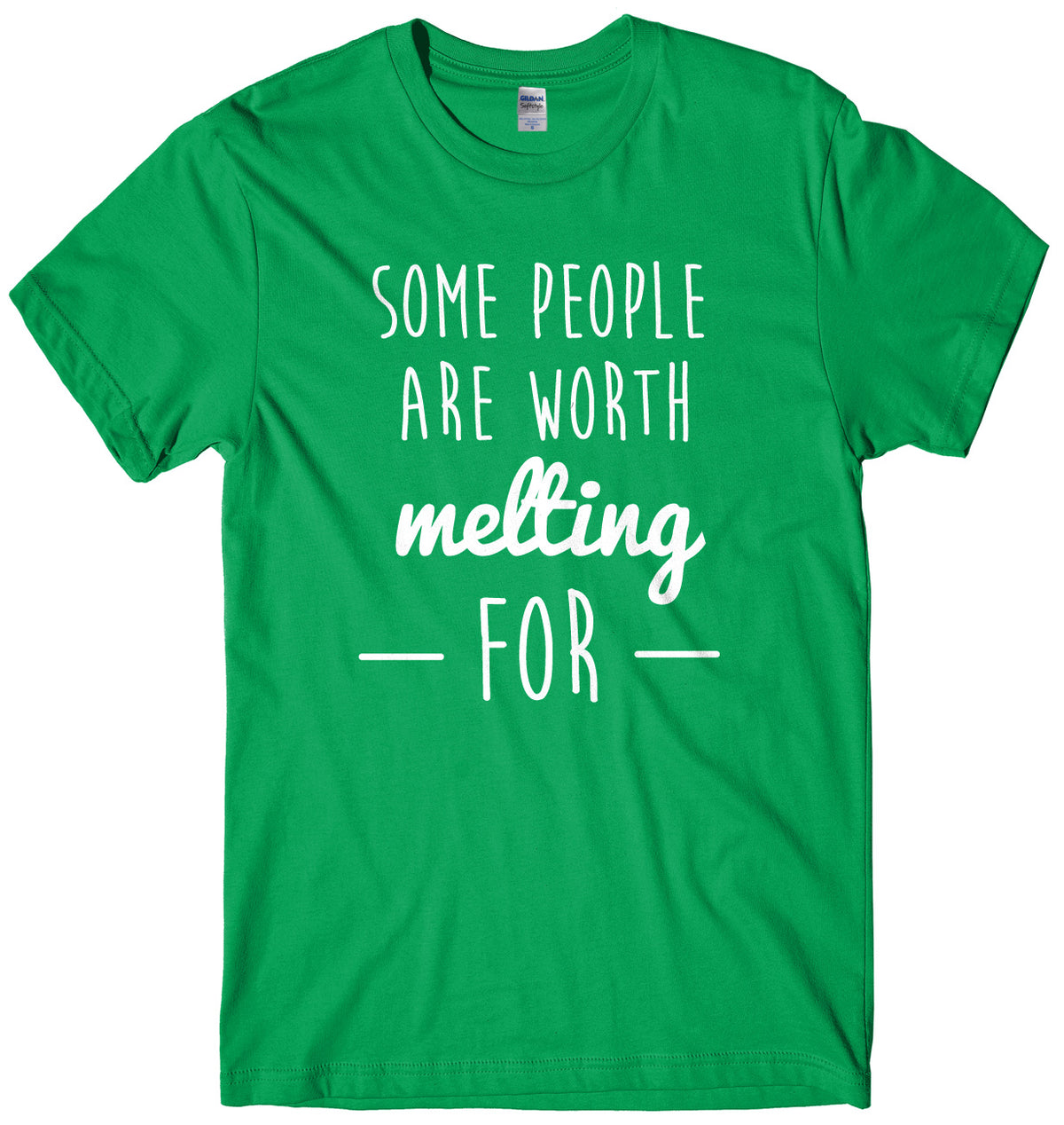 Some People Are Worth Melting For Mens Unisex Christmas T-Shirt