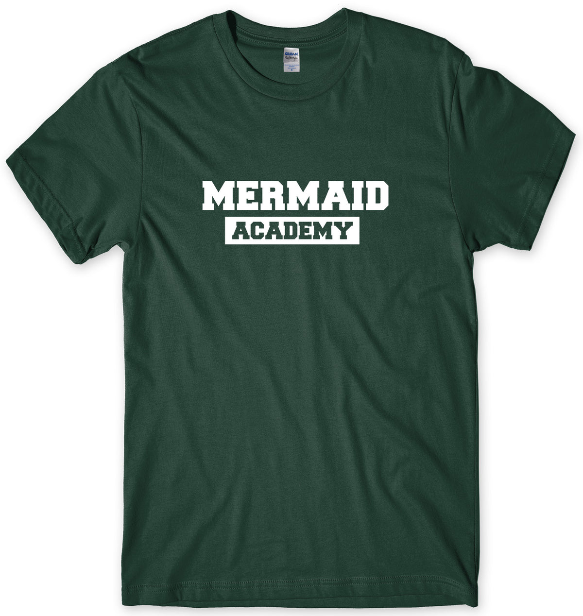 MERMAID ACADEMY MENS FUNNY UNISEX T-SHIRT