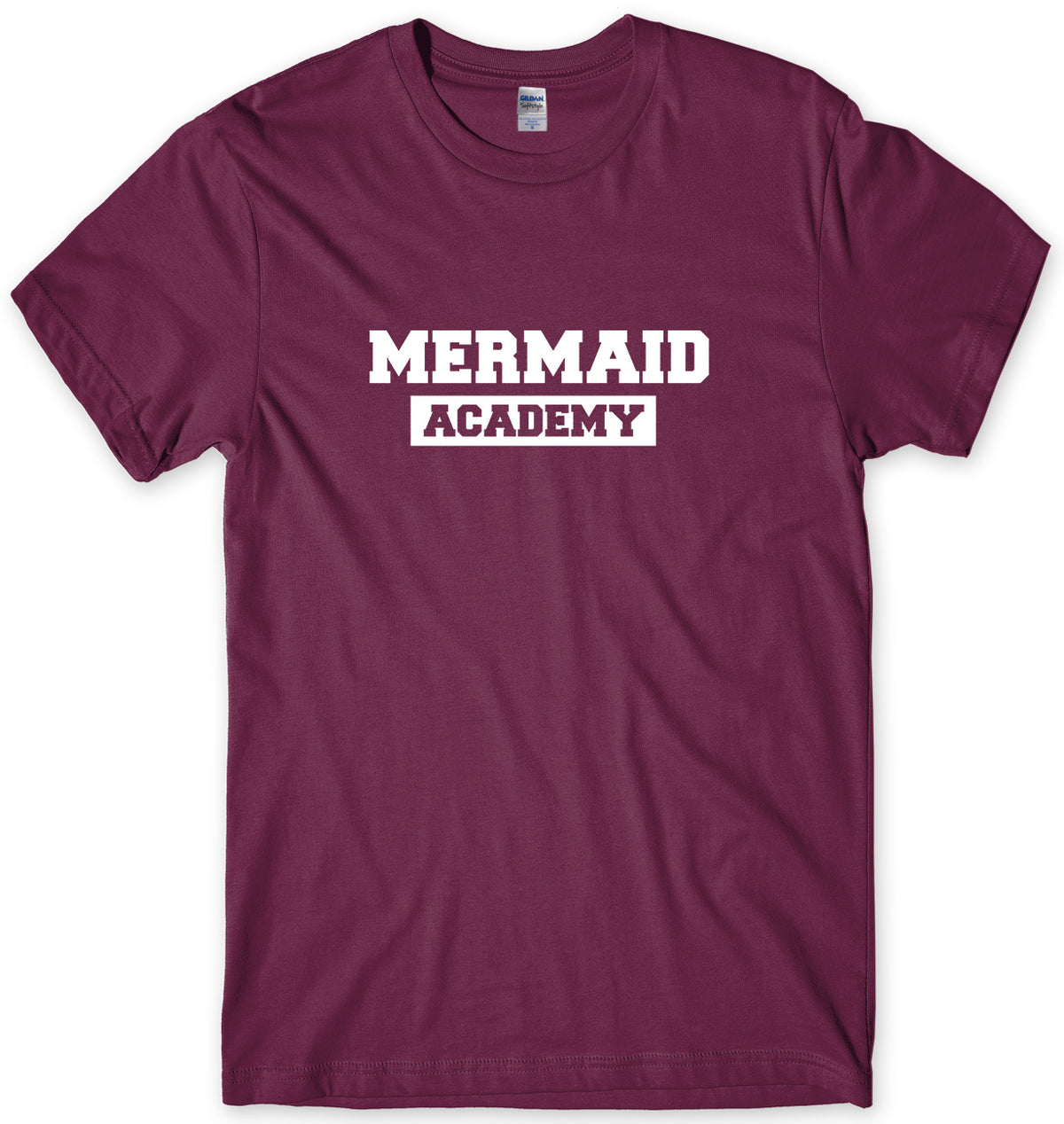 MERMAID ACADEMY MENS FUNNY UNISEX T-SHIRT