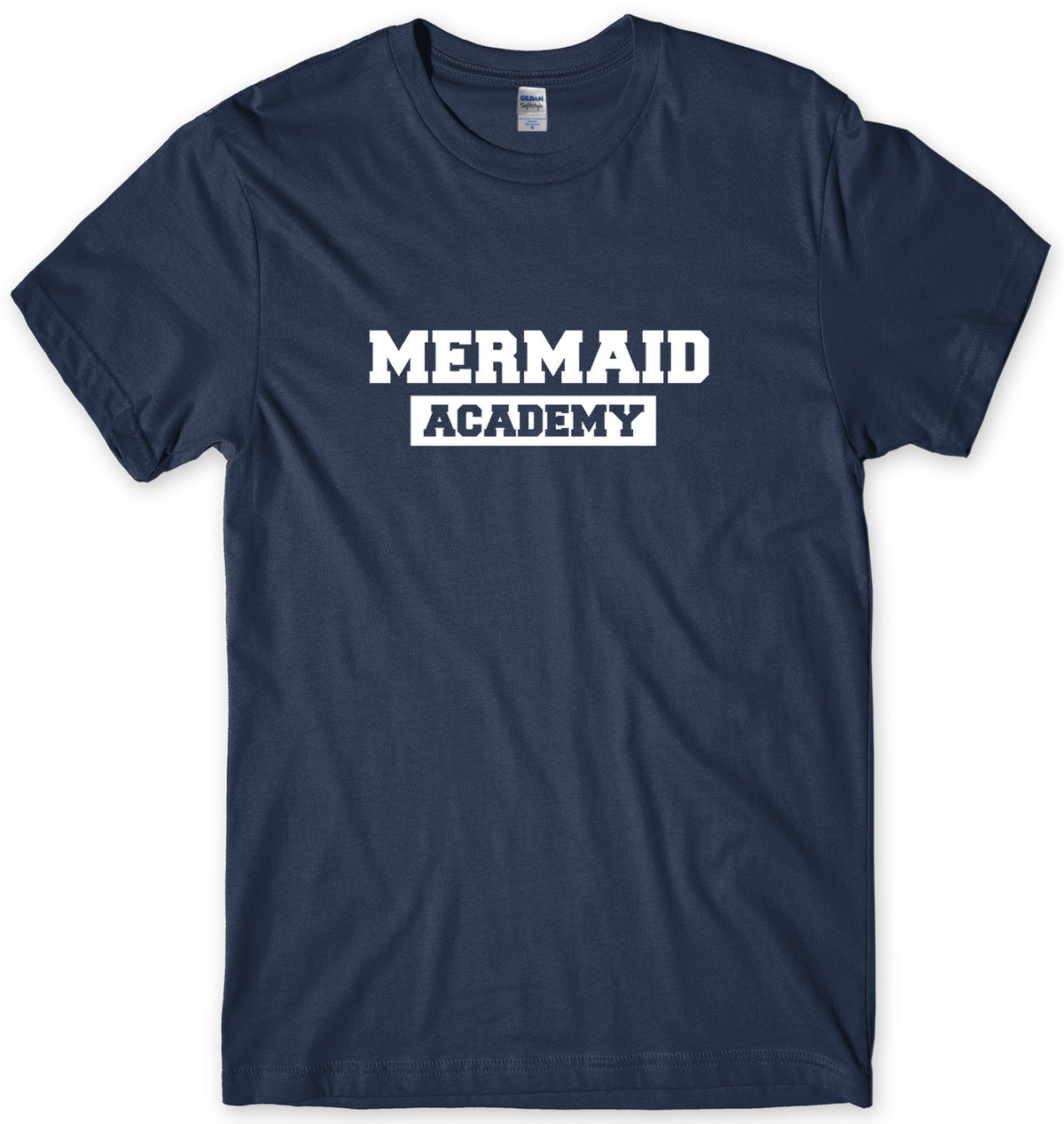 MERMAID ACADEMY MENS FUNNY UNISEX T-SHIRT