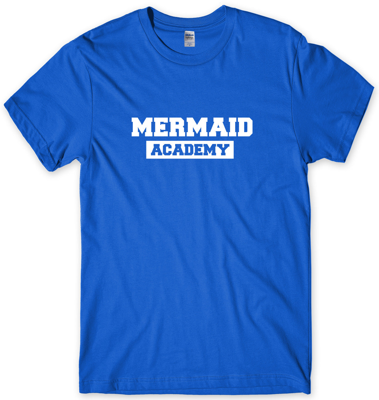 MERMAID ACADEMY MENS FUNNY UNISEX T-SHIRT