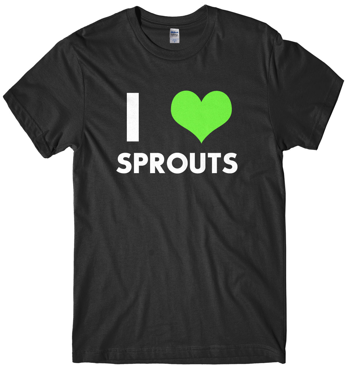 I Love Sprouts Mens Unisex Christmas T-Shirt