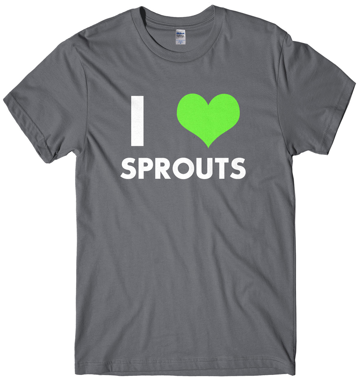 I Love Sprouts Mens Unisex Christmas T-Shirt