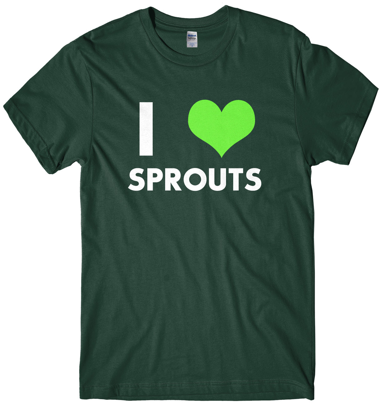 I Love Sprouts Mens Unisex Christmas T-Shirt