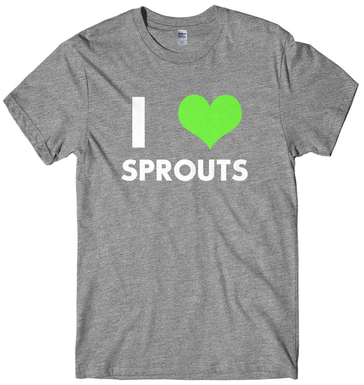 I Love Sprouts Mens Unisex Christmas T-Shirt