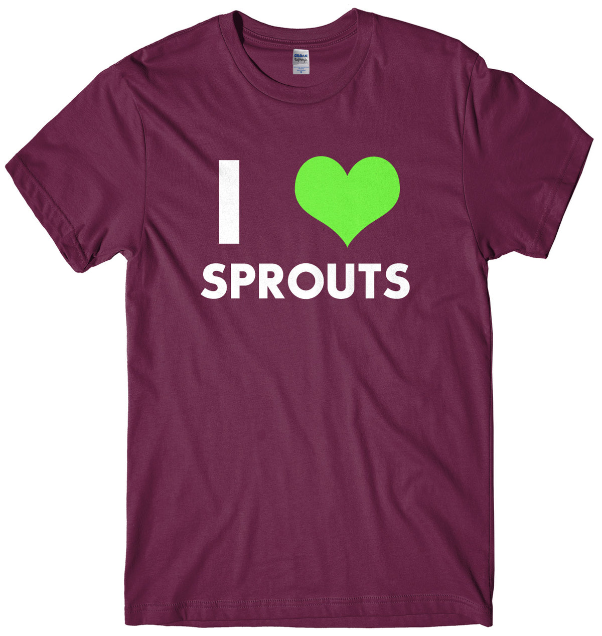 I Love Sprouts Mens Unisex Christmas T-Shirt