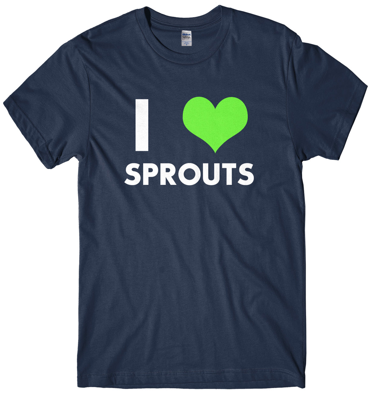 I Love Sprouts Mens Unisex Christmas T-Shirt