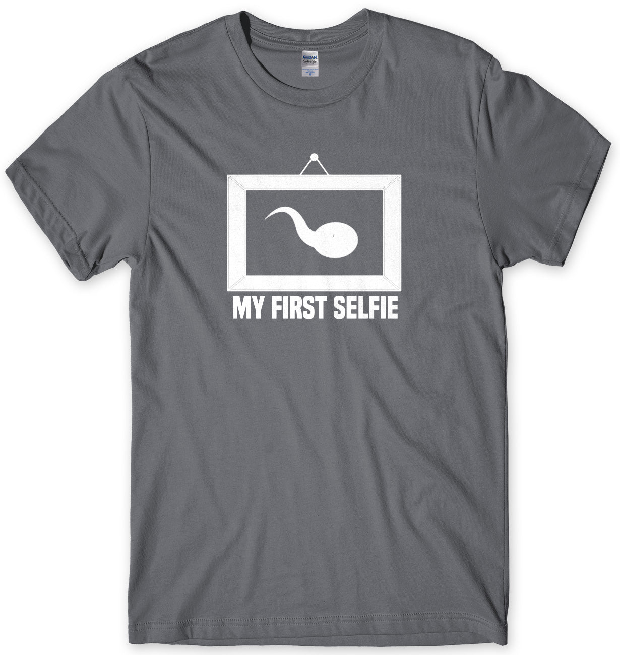 Sperm My First Selfie Mens Unisex T-Shirt