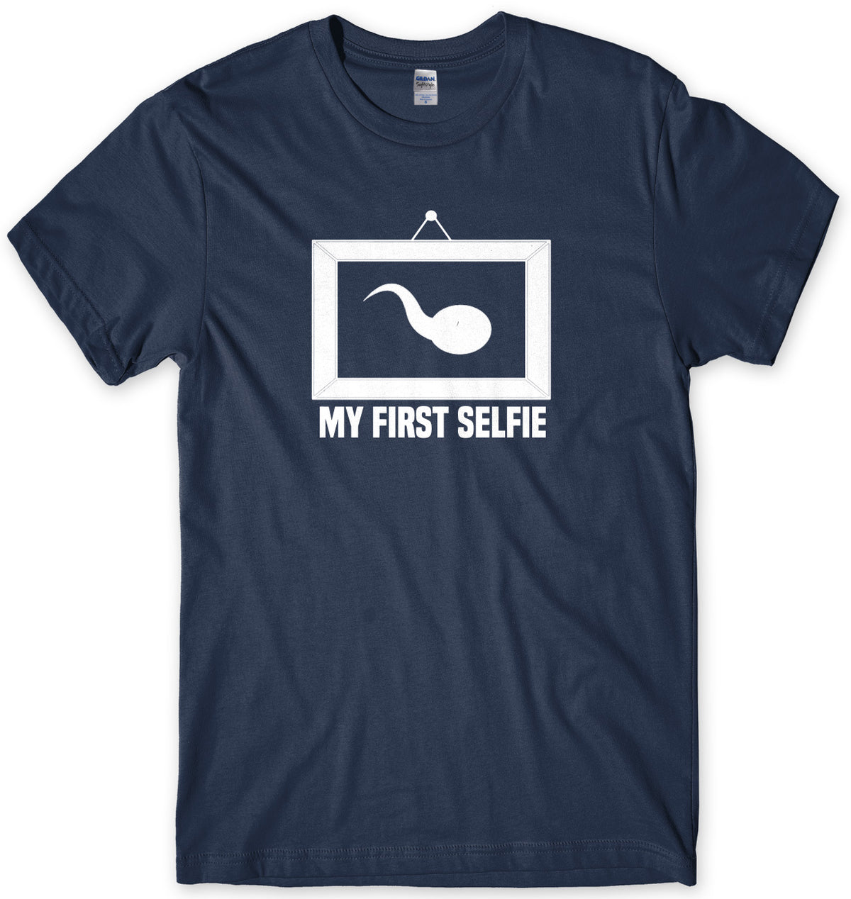 Sperm My First Selfie Mens Unisex T-Shirt