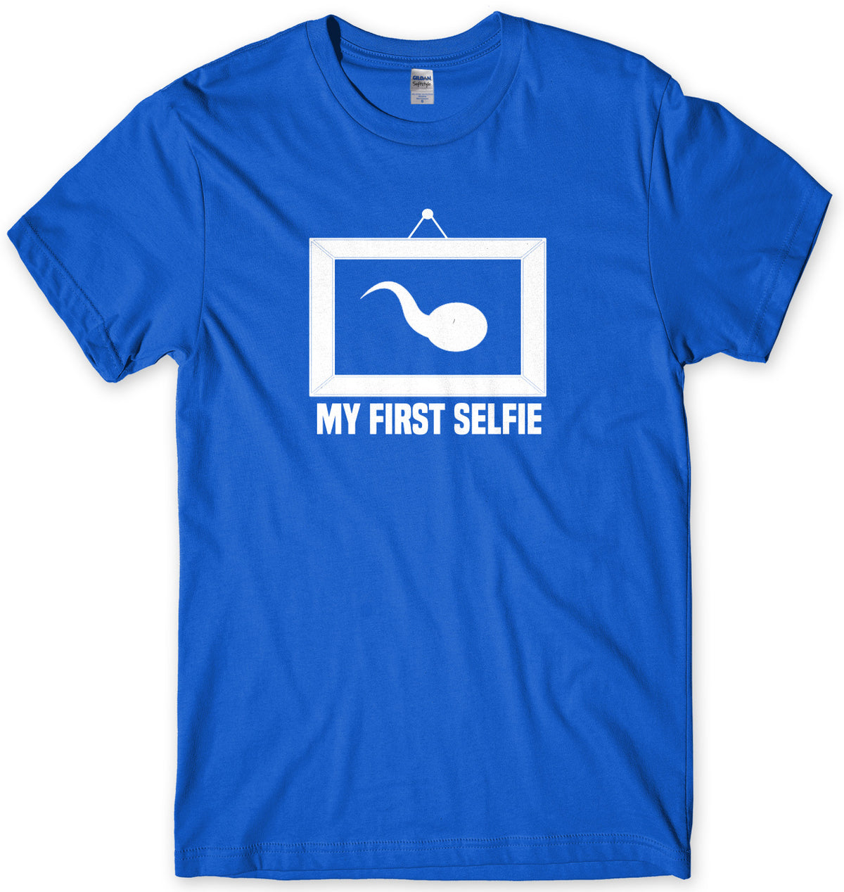 Sperm My First Selfie Mens Unisex T-Shirt