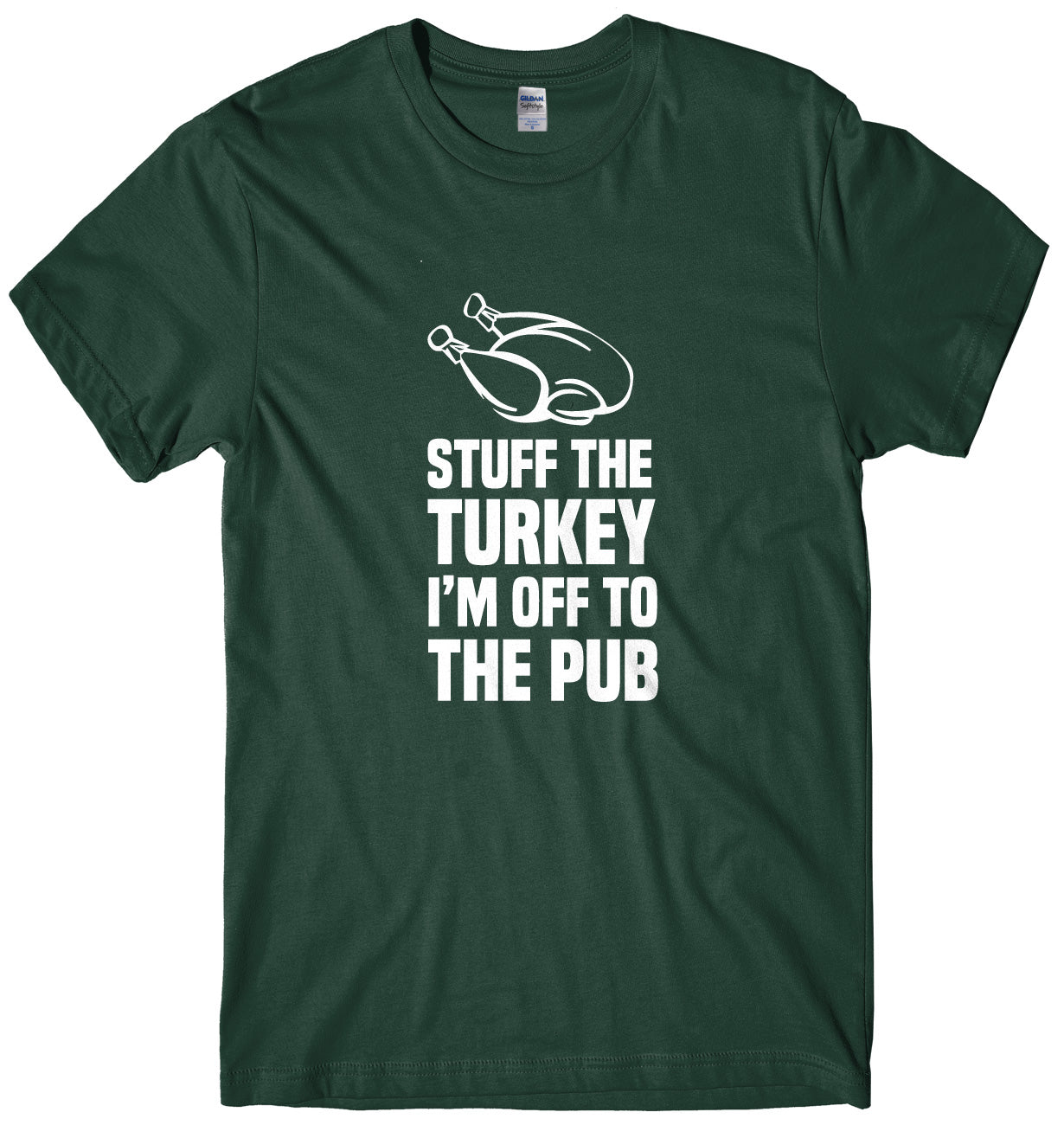 Stuff The Turkey I'm Off To The Pub Mens Unisex Christmas T-Shirt
