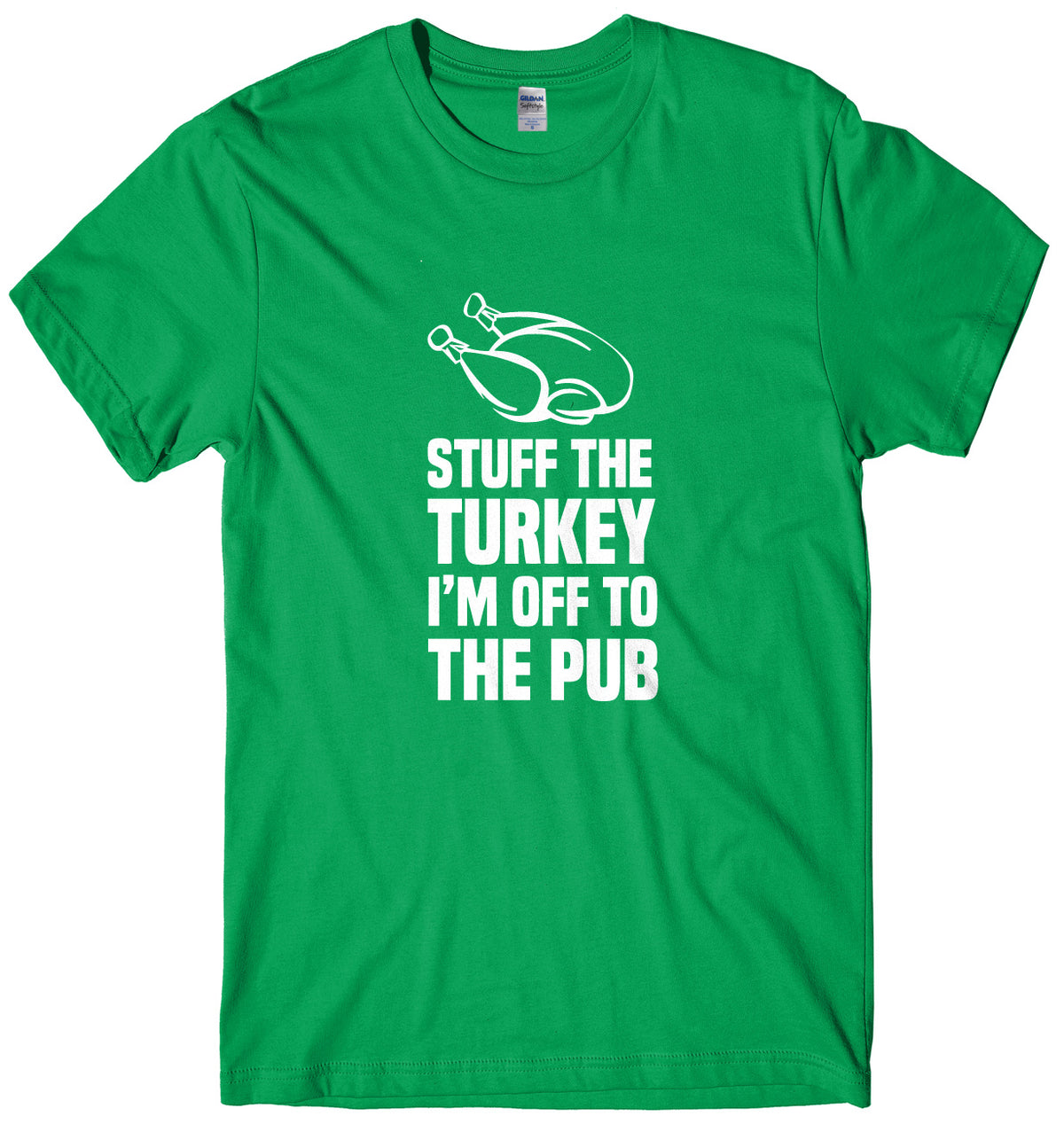 Stuff The Turkey I&#39;m Off To The Pub Mens Unisex Christmas T-Shirt
