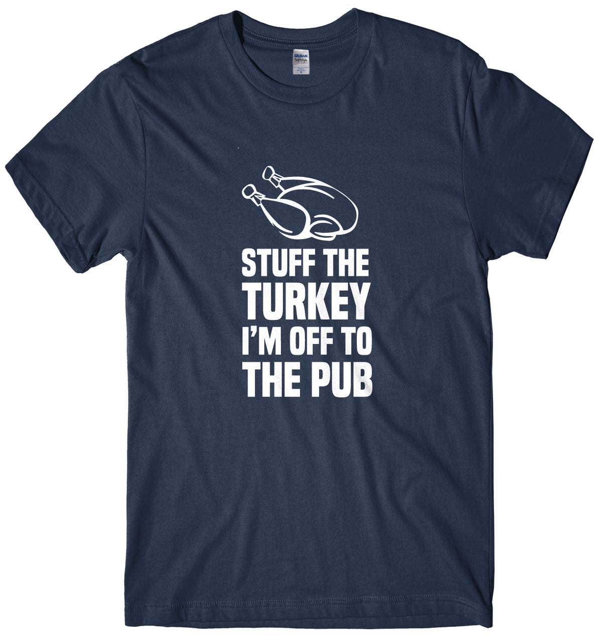 Stuff The Turkey I&#39;m Off To The Pub Mens Unisex Christmas T-Shirt