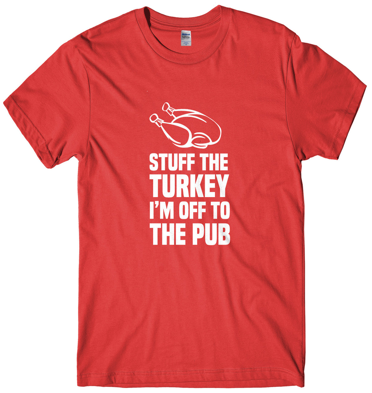 Stuff The Turkey I&#39;m Off To The Pub Mens Unisex Christmas T-Shirt