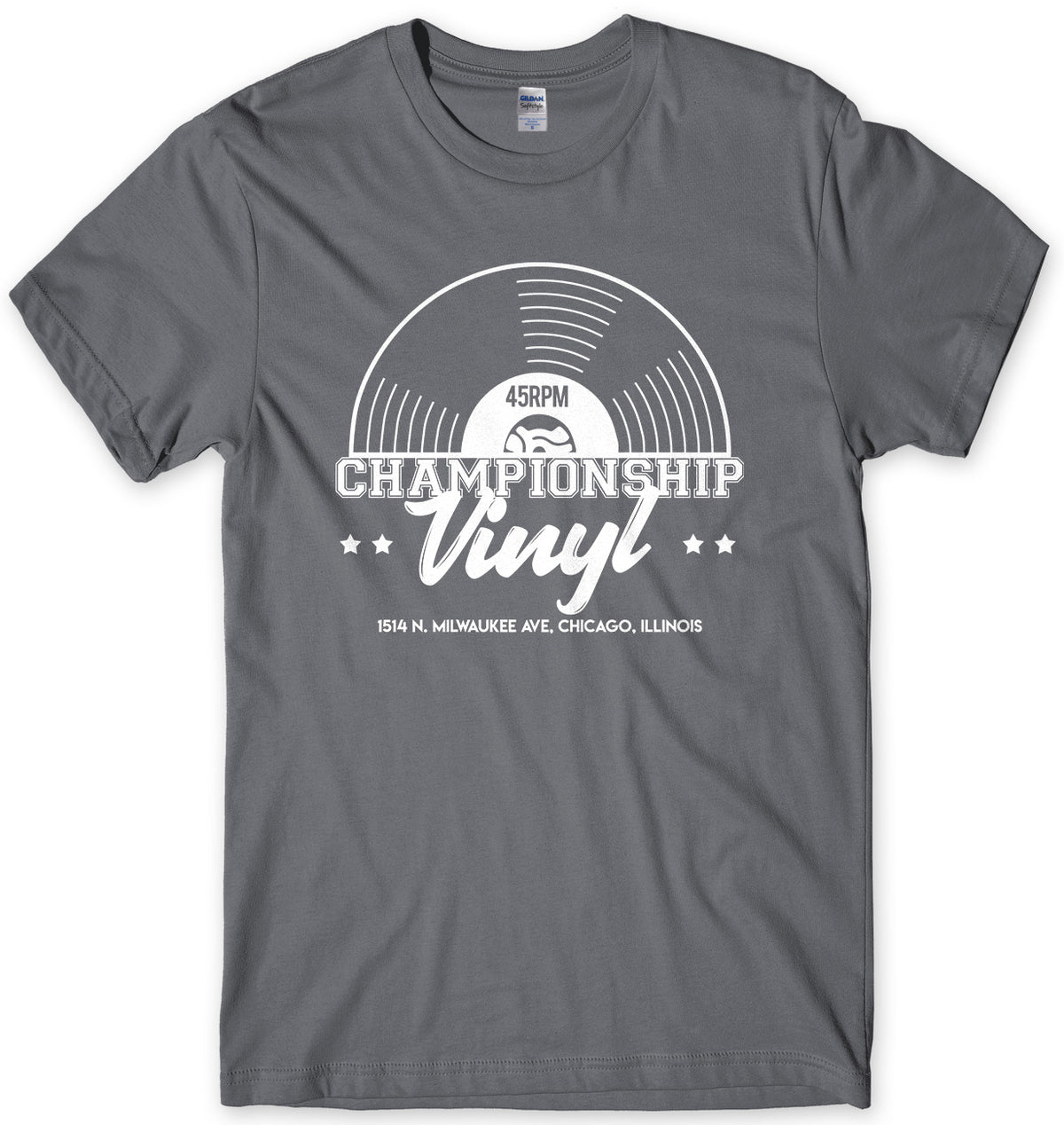 CHAMPIONSHIP VINYL - INSPIRED BY HIGH FIDELITY MENS UNISEX T-SHIRT
