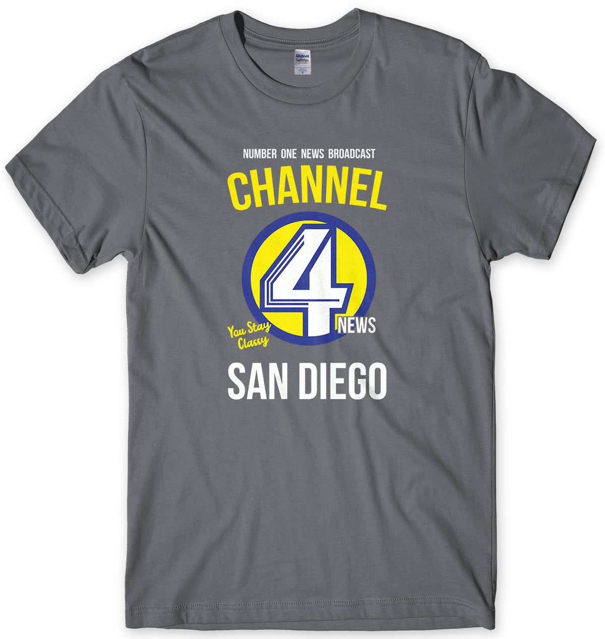 CHANNEL 4 NEWS TEAM - INSPIRED BY ANCHORMAN MENS UNISEX T-SHIRT
