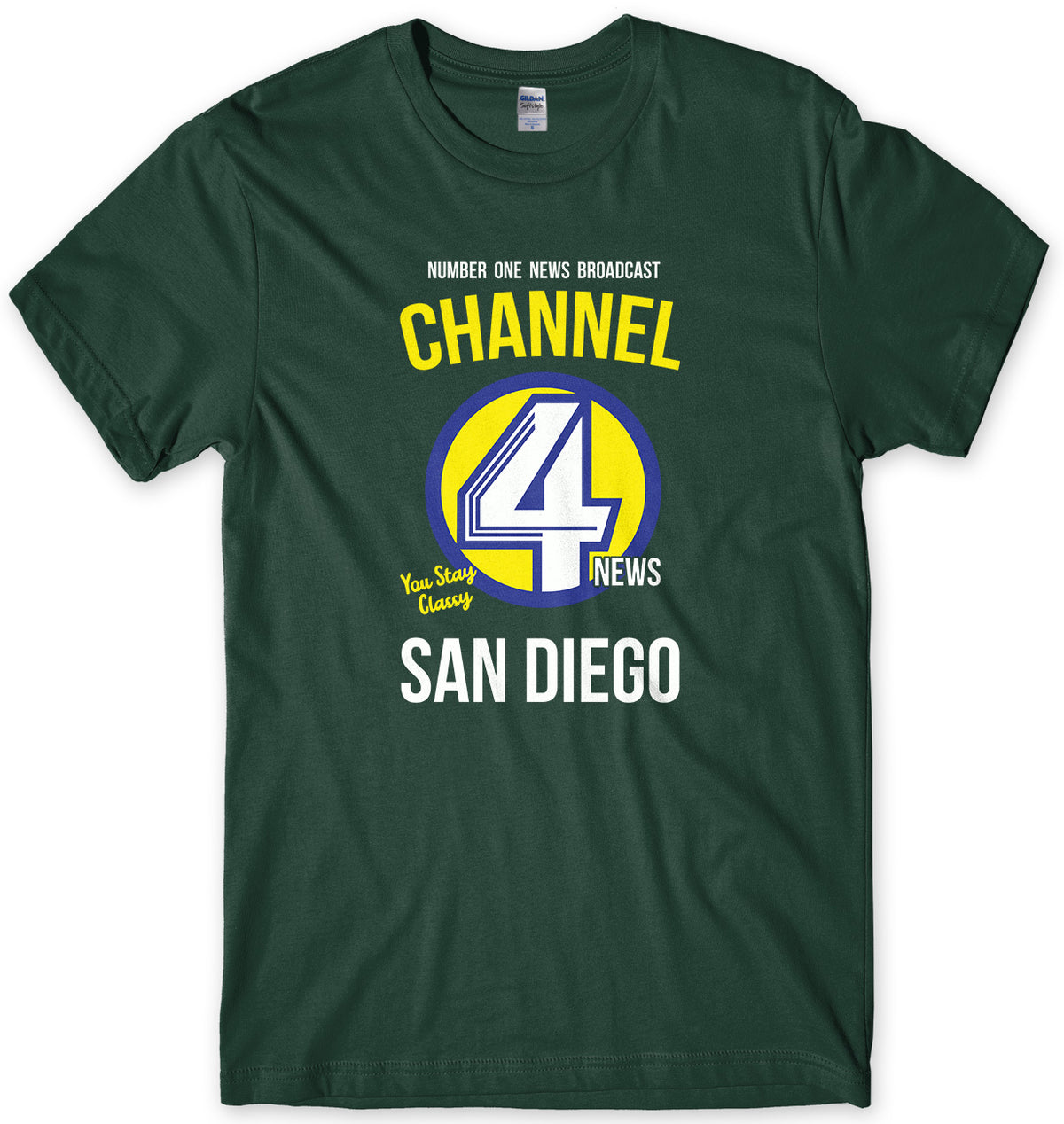 CHANNEL 4 NEWS TEAM - INSPIRED BY ANCHORMAN MENS UNISEX T-SHIRT