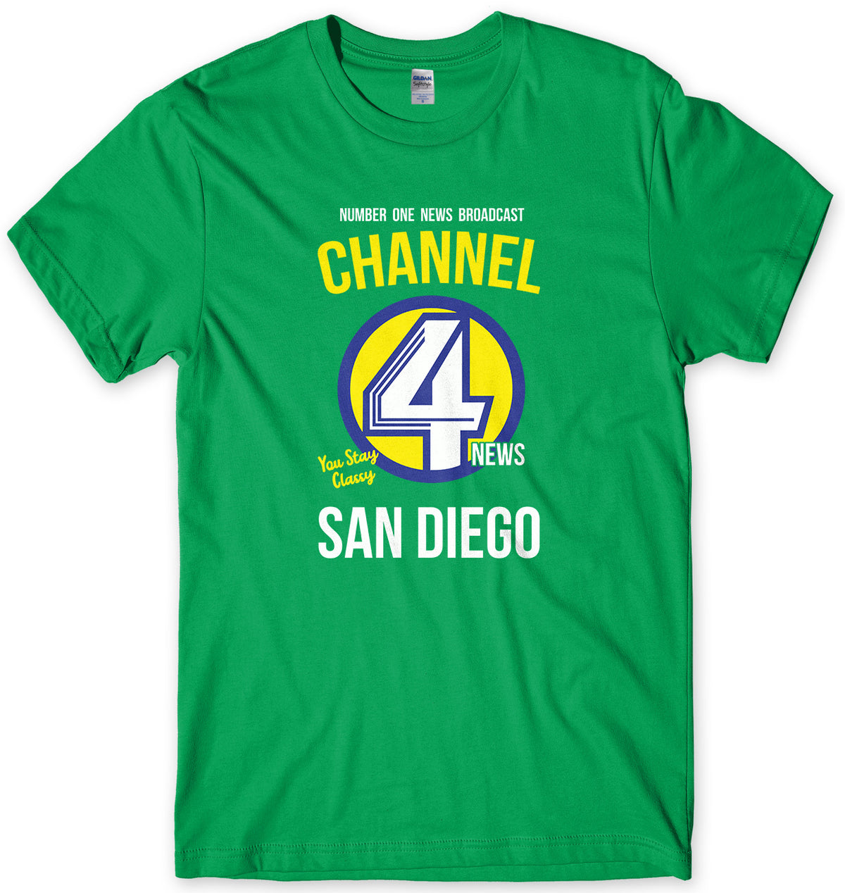 CHANNEL 4 NEWS TEAM - INSPIRED BY ANCHORMAN MENS UNISEX T-SHIRT