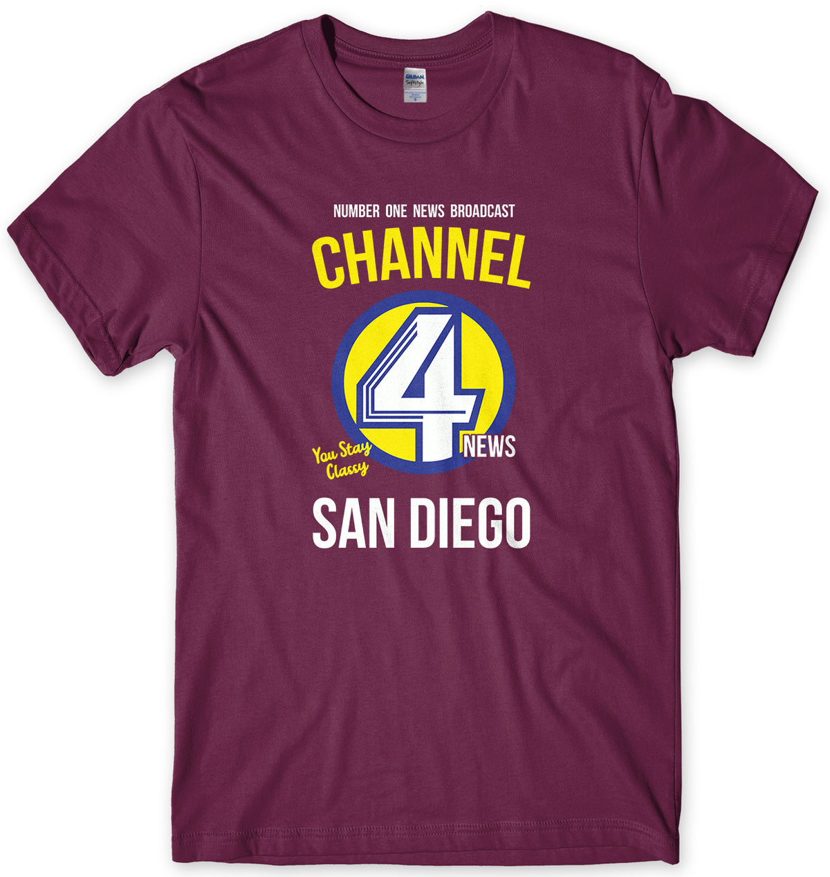 CHANNEL 4 NEWS TEAM - INSPIRED BY ANCHORMAN MENS UNISEX T-SHIRT