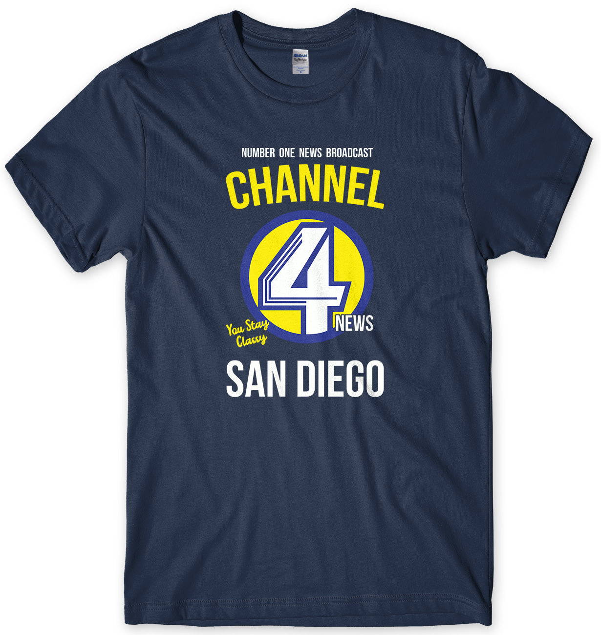CHANNEL 4 NEWS TEAM - INSPIRED BY ANCHORMAN MENS UNISEX T-SHIRT