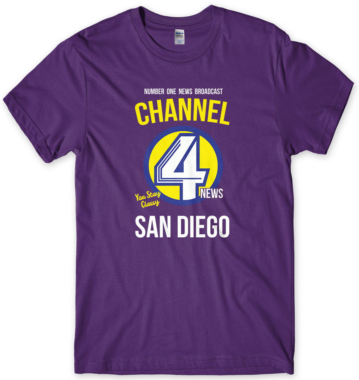CHANNEL 4 NEWS TEAM - INSPIRED BY ANCHORMAN MENS UNISEX T-SHIRT