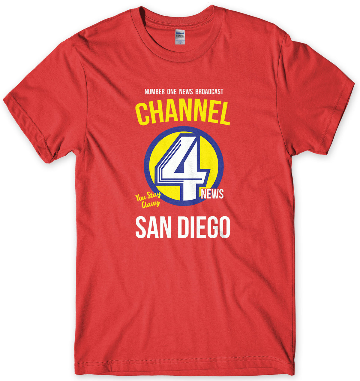 CHANNEL 4 NEWS TEAM - INSPIRED BY ANCHORMAN MENS UNISEX T-SHIRT