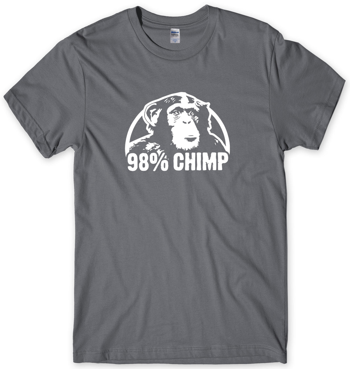 98% CHIMP MENS FUNNY UNISEX T-SHIRT