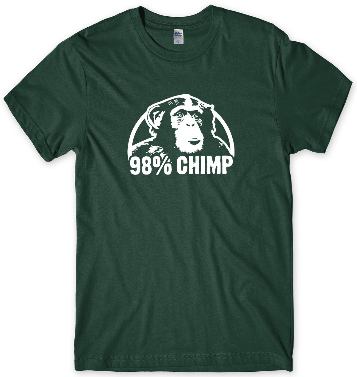 98% CHIMP MENS FUNNY UNISEX T-SHIRT