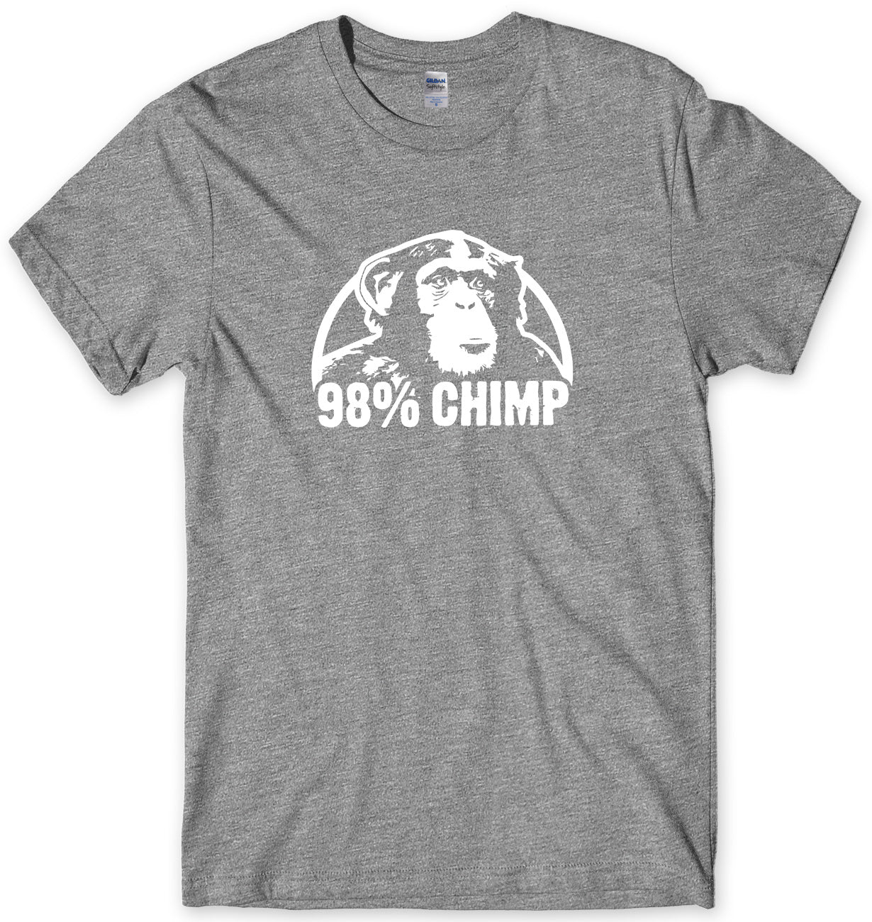 98% CHIMP MENS FUNNY UNISEX T-SHIRT