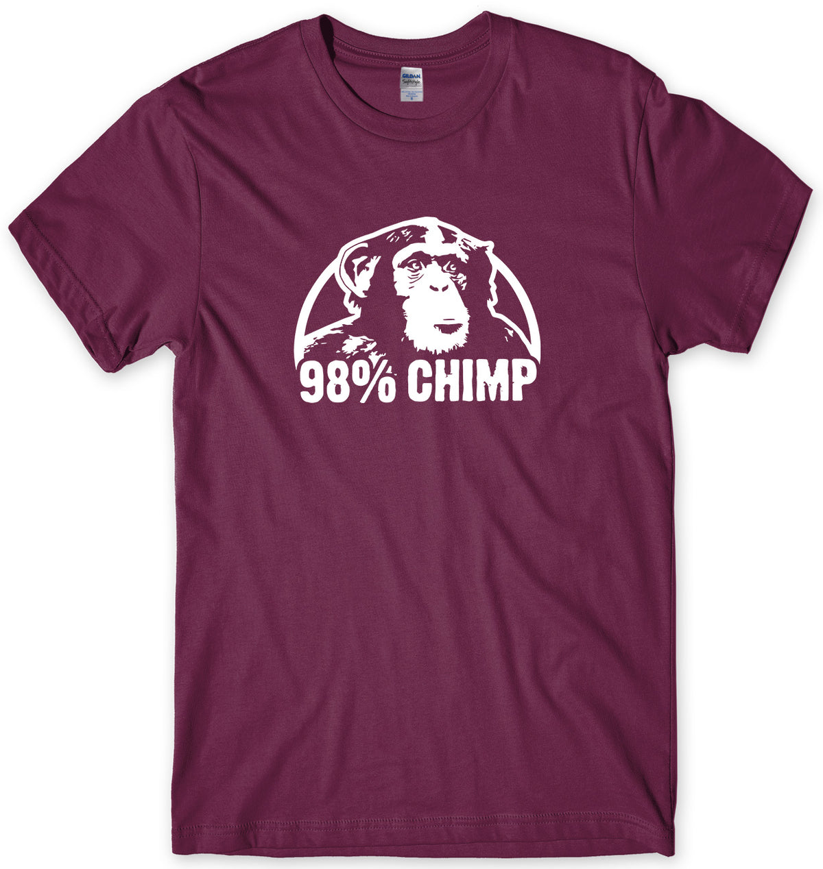 98% CHIMP MENS FUNNY UNISEX T-SHIRT