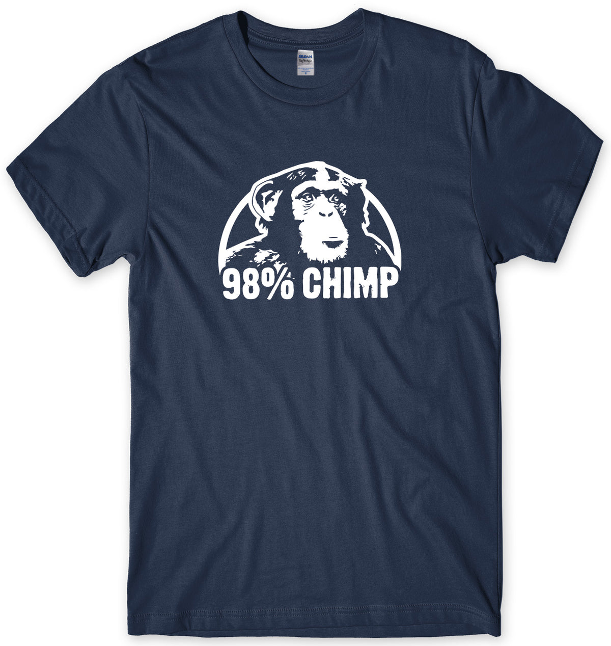 98% CHIMP MENS FUNNY UNISEX T-SHIRT