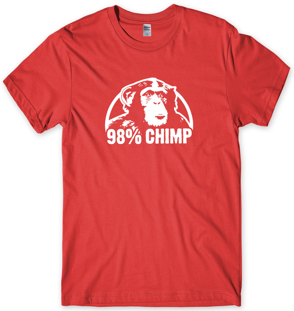 98% CHIMP MENS FUNNY UNISEX T-SHIRT