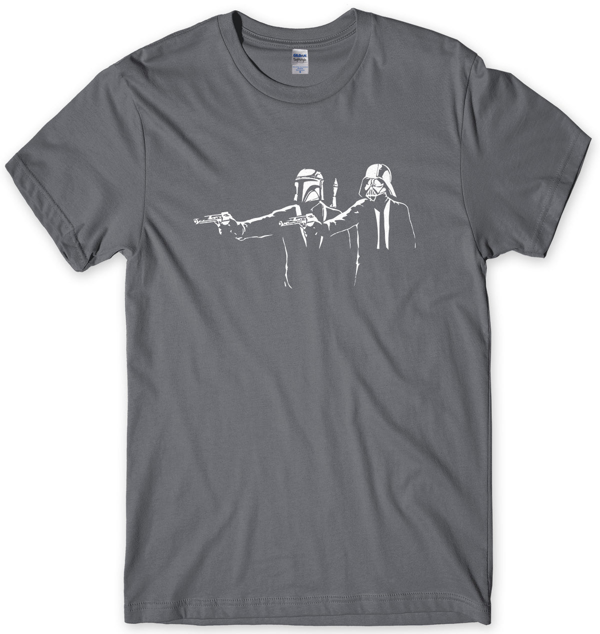 BANKSY GRAFFITI INSPIRED BY STAR WARS &amp; PULP FICTION MENS UNISEX T-SHIRT