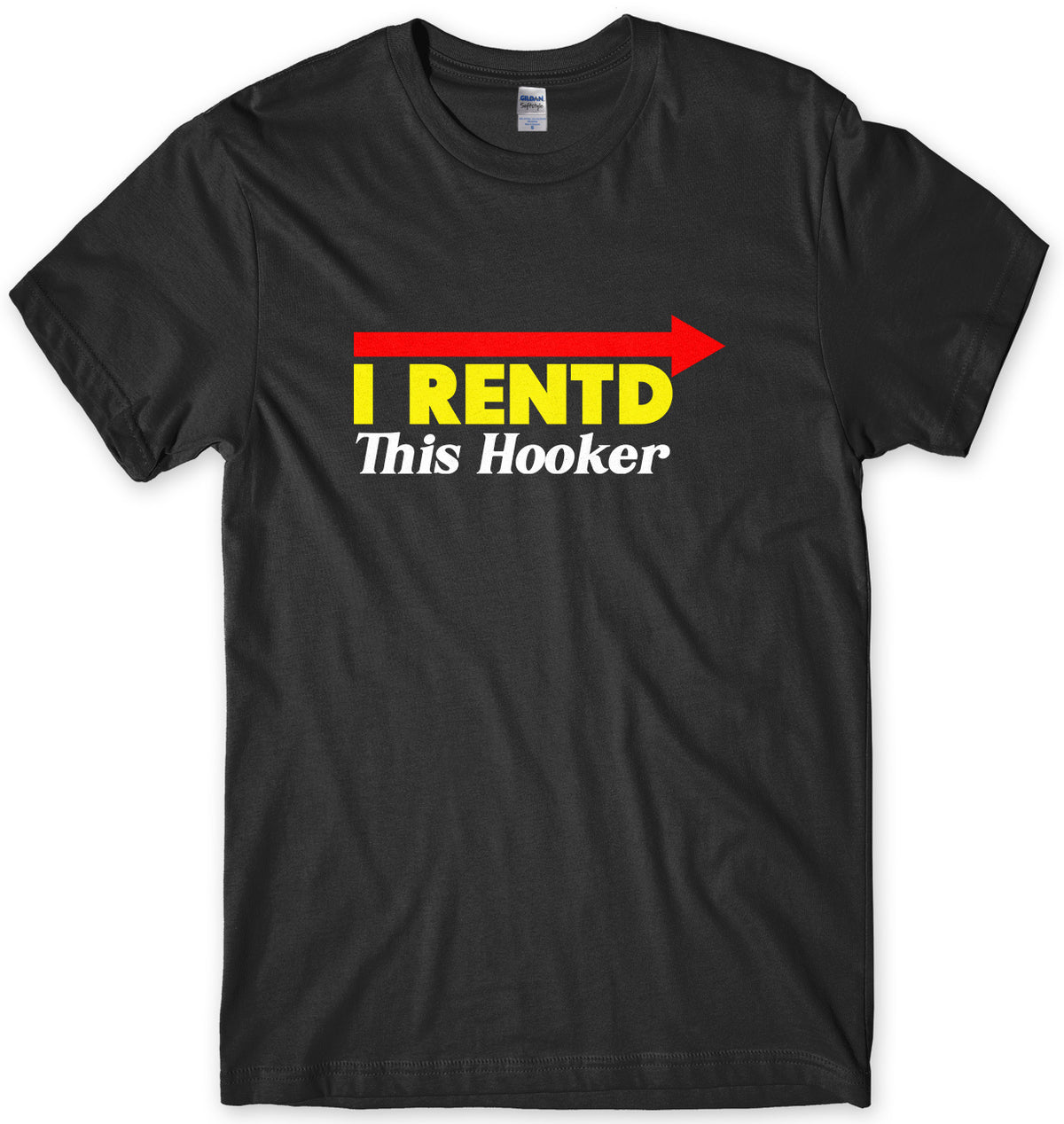 I RENTD THIS HOOKER - AS WORN BY KENNY POWERS MENS UNISEX T-SHIRT