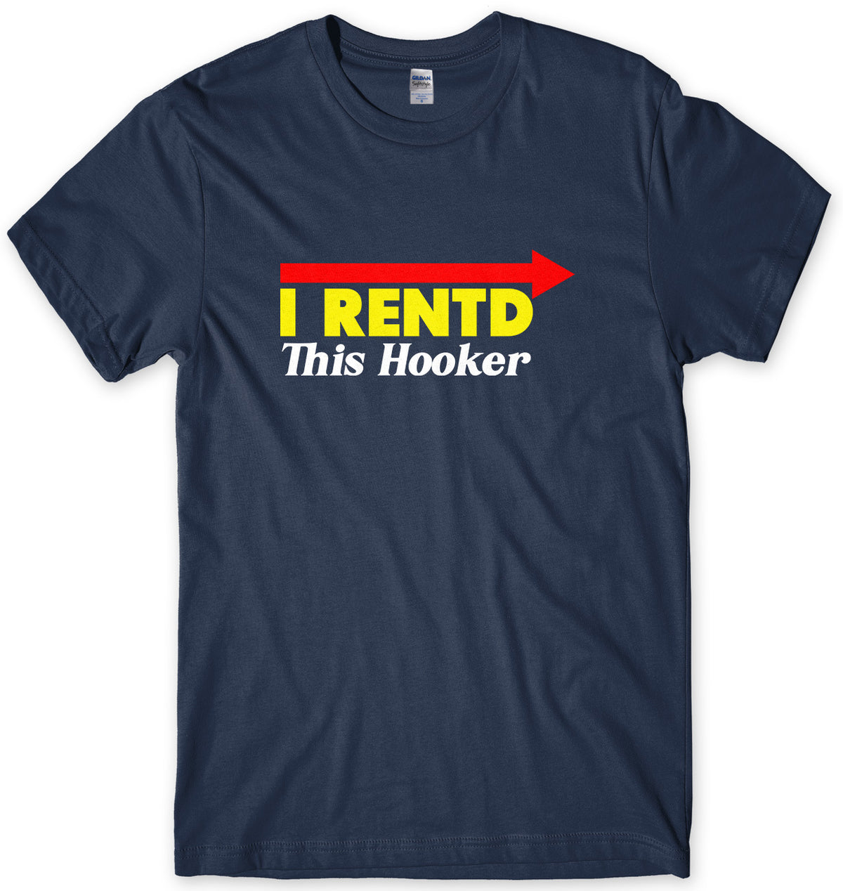 I RENTD THIS HOOKER - AS WORN BY KENNY POWERS MENS UNISEX T-SHIRT