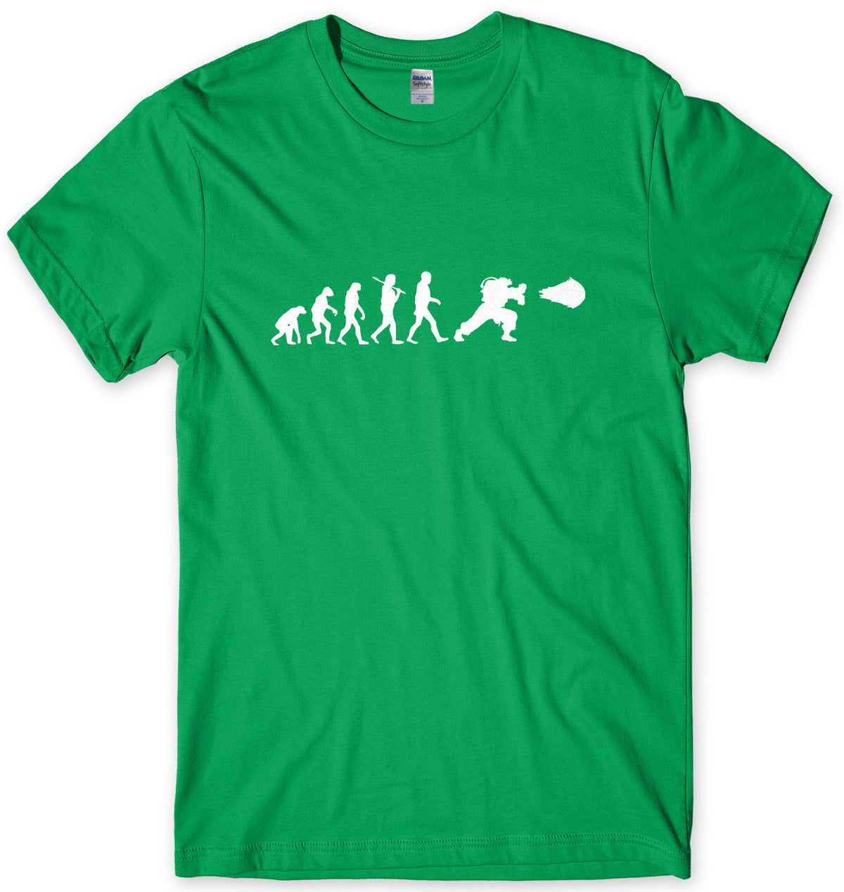 EVOLUTION OF HADOUKEN - INSPIRED BY STREET FIGHTER MENS UNISEX T-SHIRT