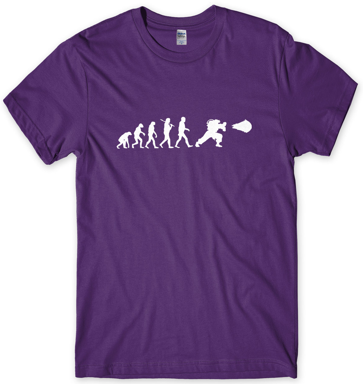 EVOLUTION OF HADOUKEN - INSPIRED BY STREET FIGHTER MENS UNISEX T-SHIRT