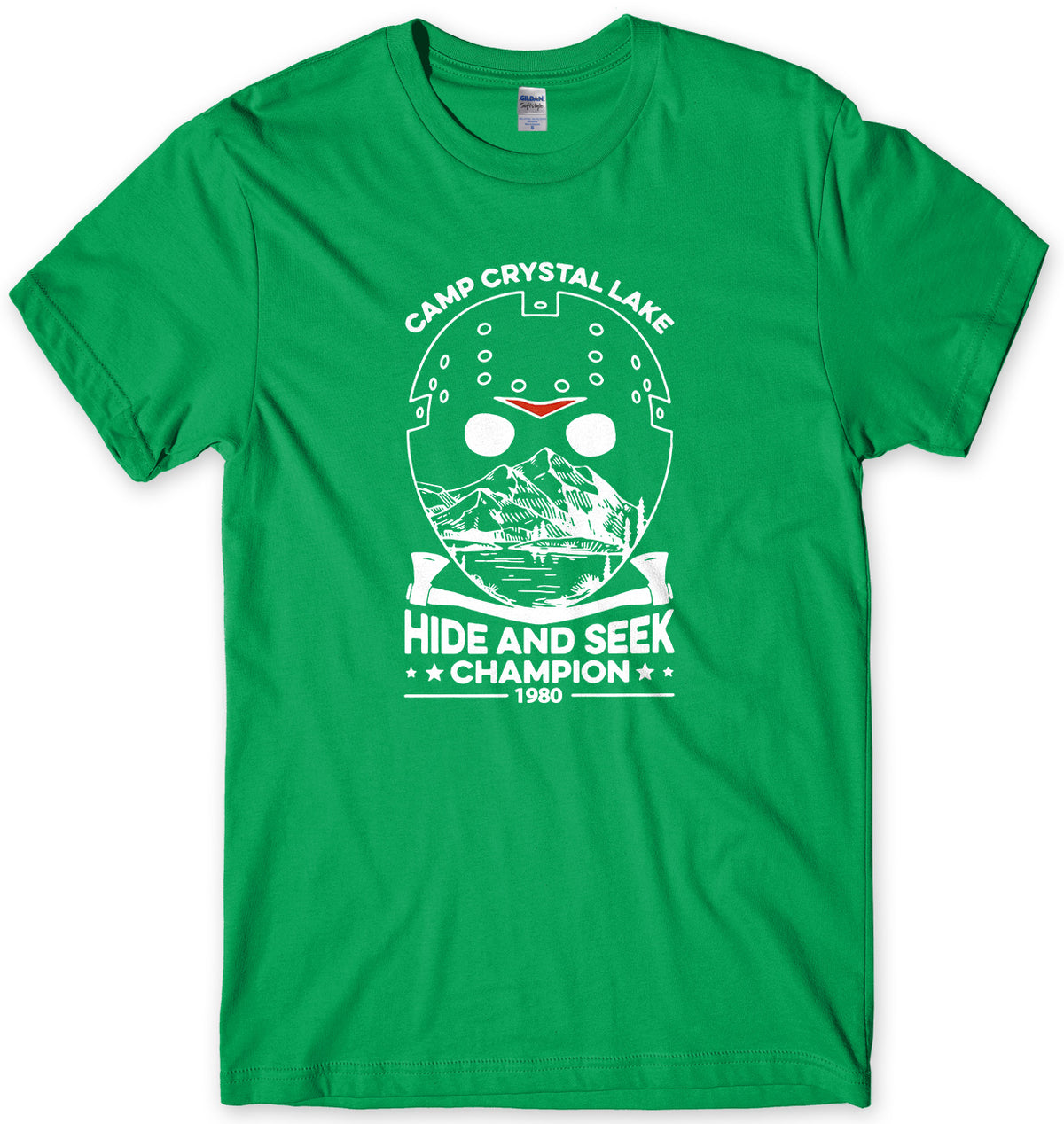 CAMP CRYSTAL LAKE HIDE AND SEEK CHAMPION MENS UNISEX T-SHIRT