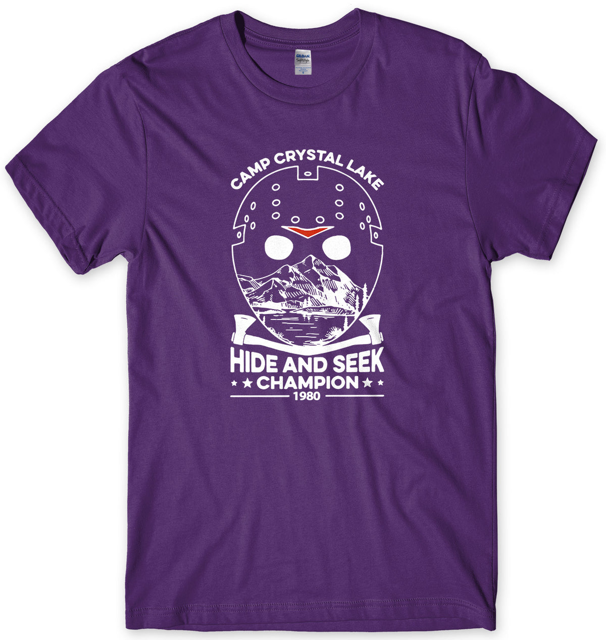 CAMP CRYSTAL LAKE HIDE AND SEEK CHAMPION MENS UNISEX T-SHIRT