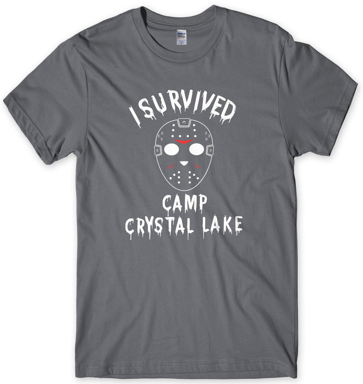 I SURVIVED CAMP CRYSTAL LAKE MENS UNISEX T-SHIRT