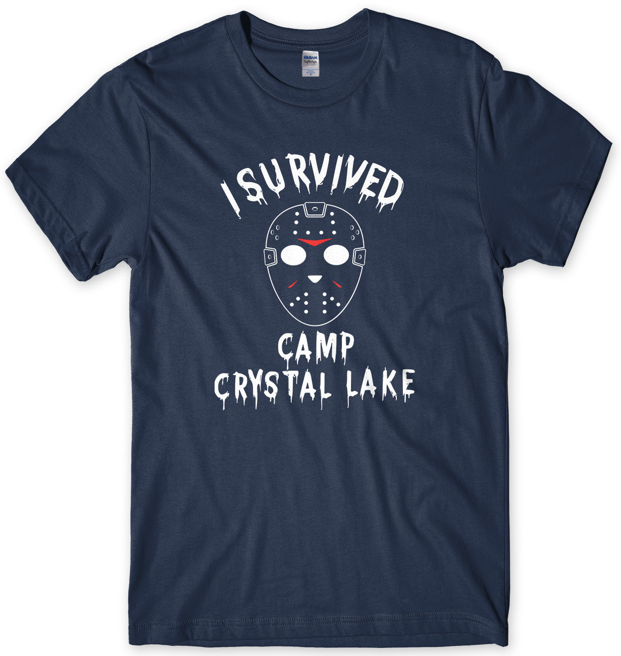 I SURVIVED CAMP CRYSTAL LAKE MENS UNISEX T-SHIRT