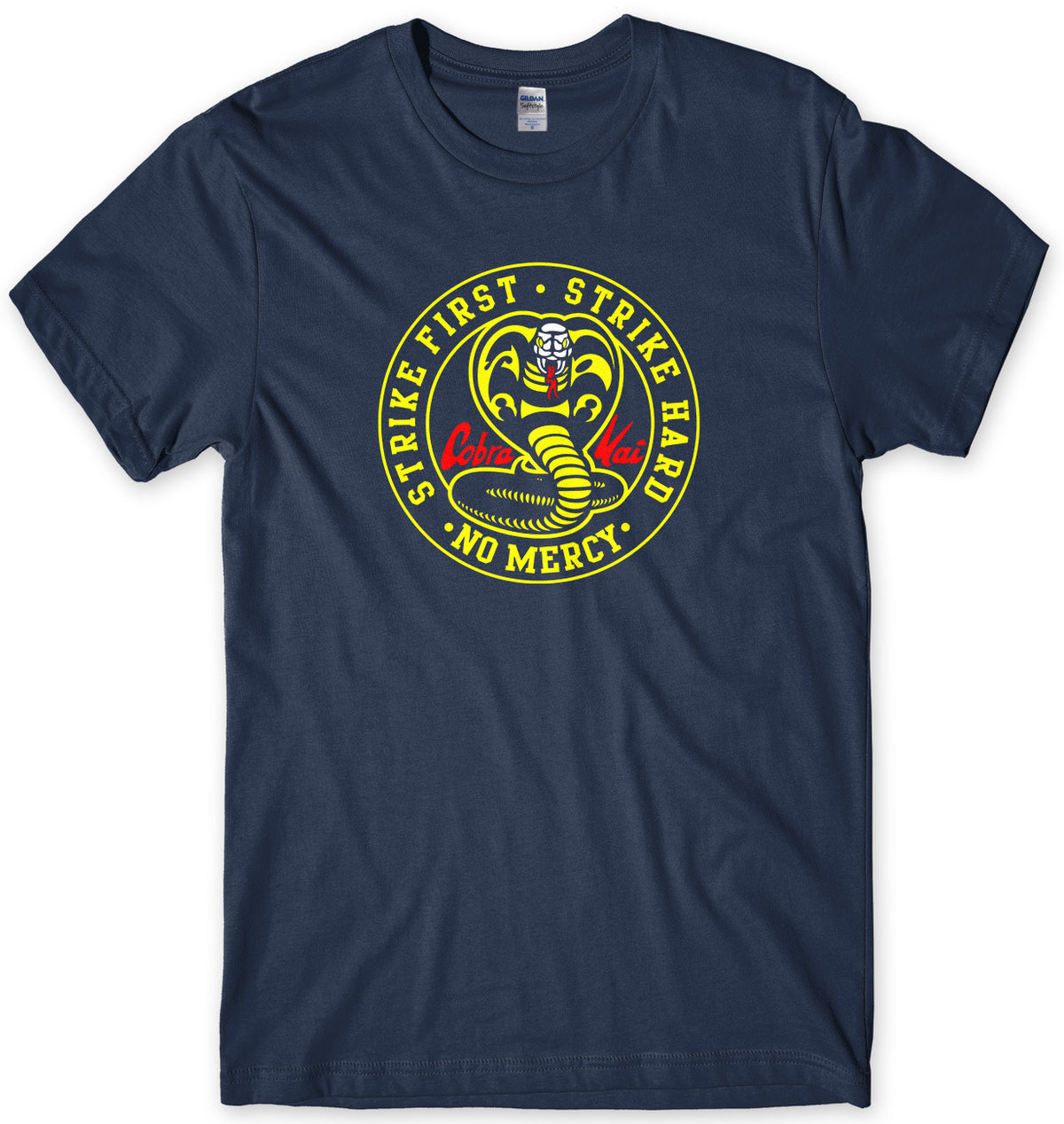 COBRA KAI STRIKE FIRST STRIKE HARD MENS UNISEX T-SHIRT