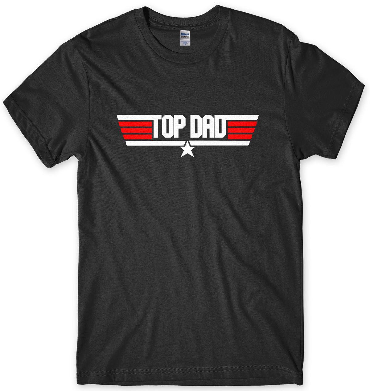 TOP DAD - TOP GUN INSPIRED MENS UNISEX FATHER&#39;S DAY T-SHIRT